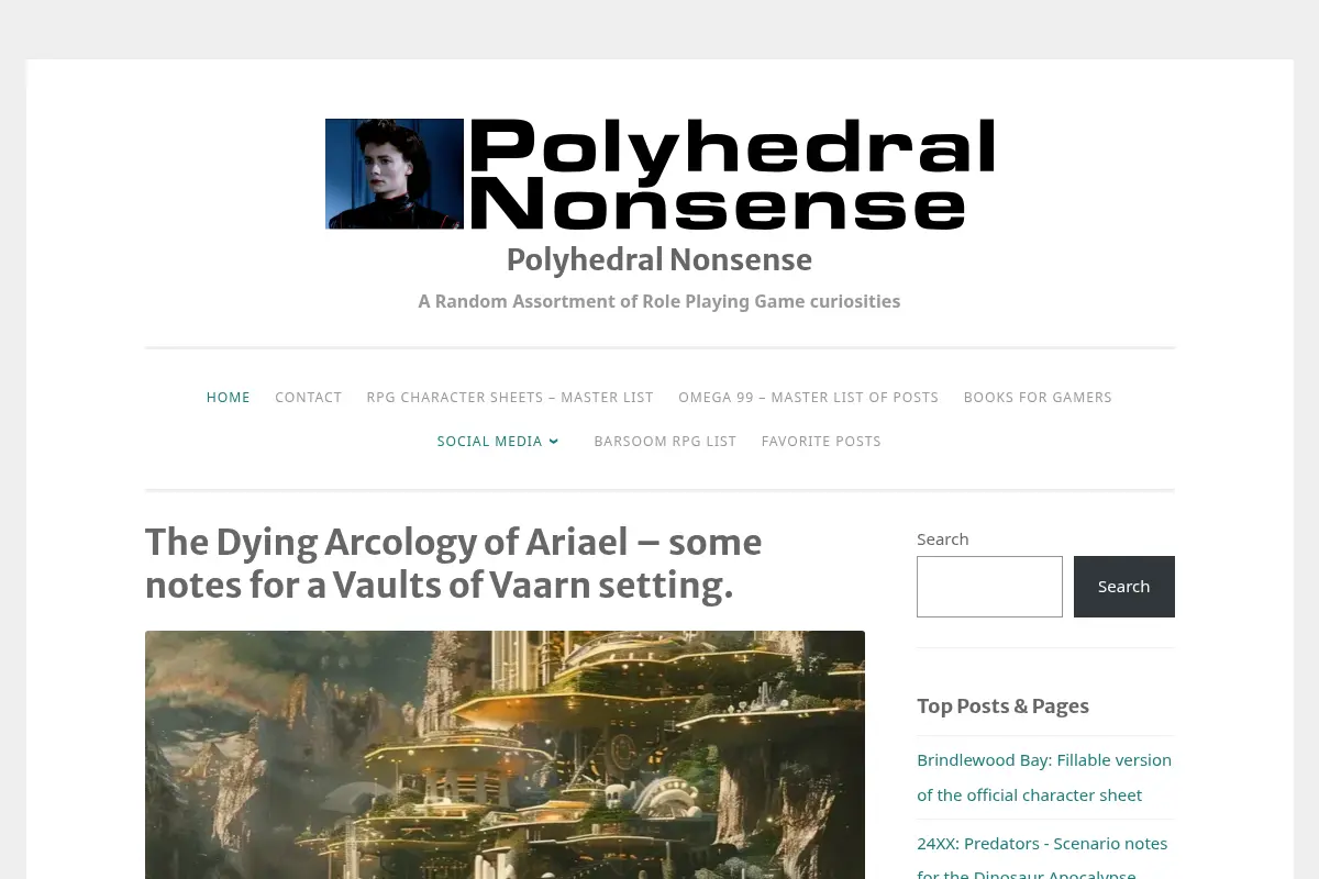 Polyhedral Nonsense – A Random Assortment of Role Playing Game curiosities