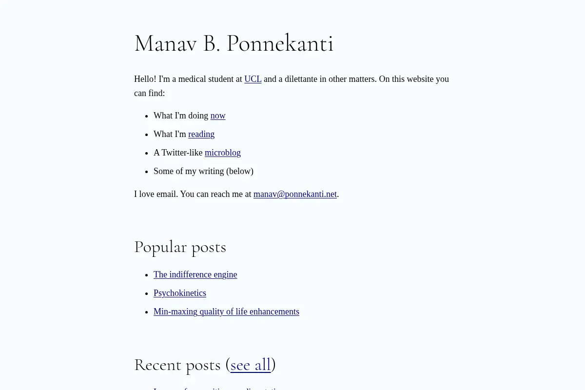 Manav B. Ponnekanti