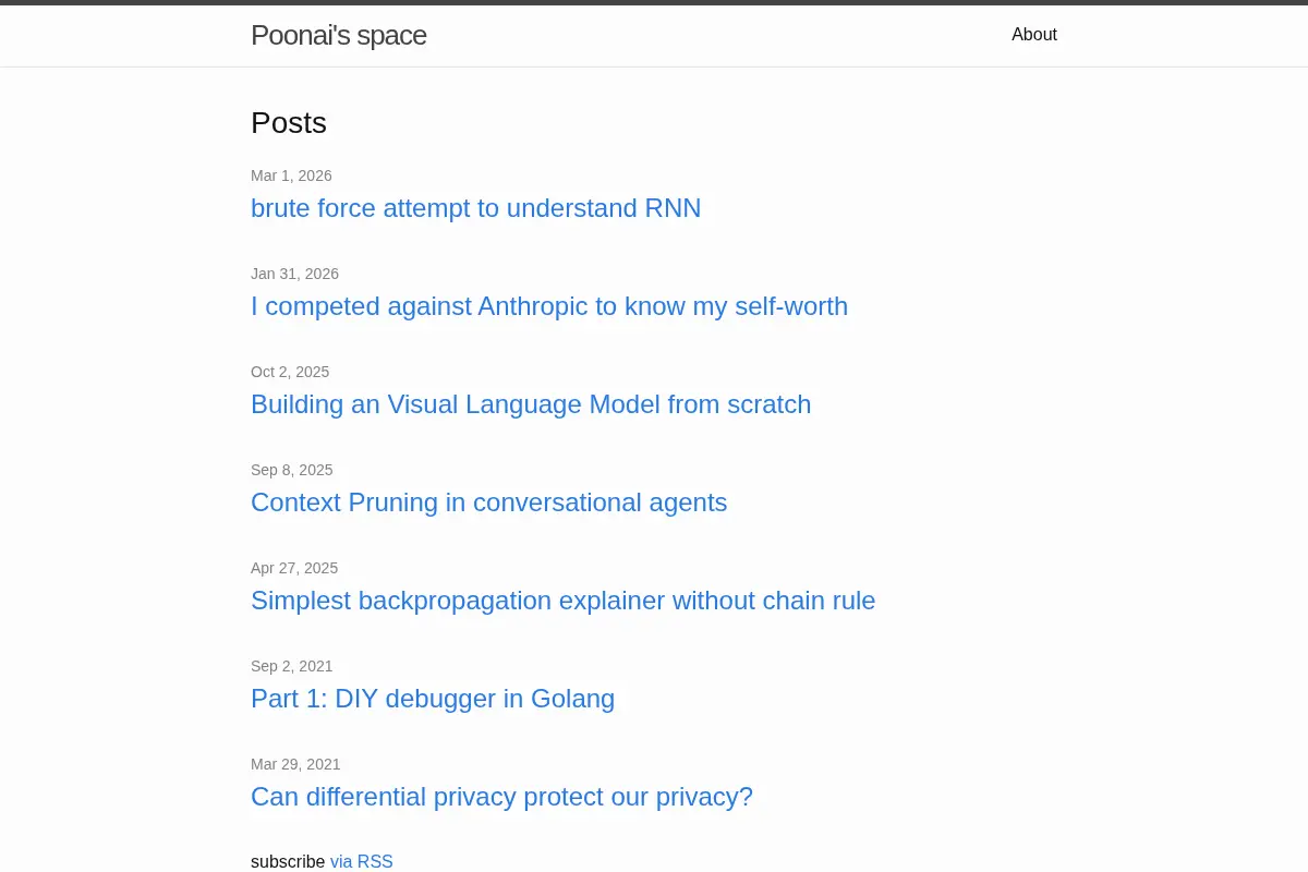 Poonai’s space