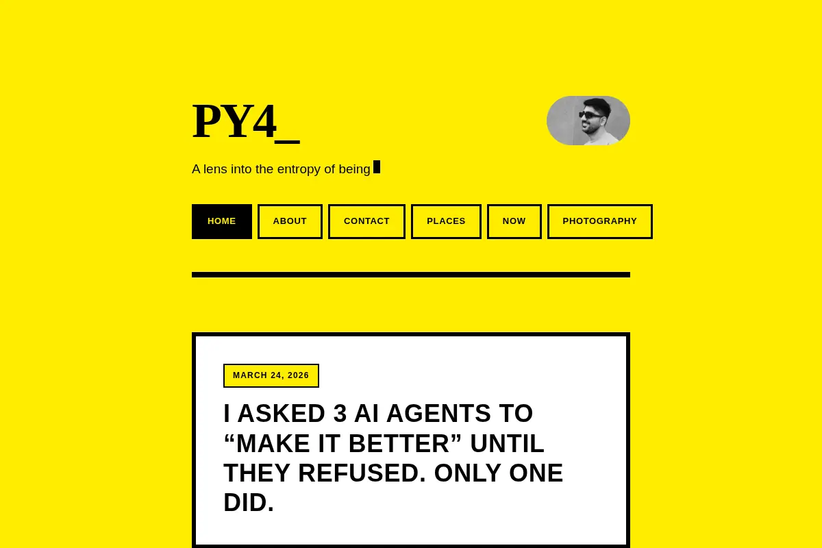 Py4_ - A lens into the entropy of being