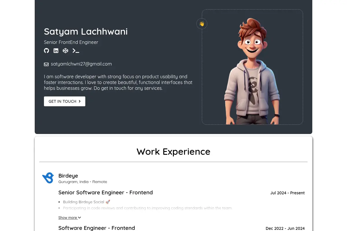 Portfolio - Satyam