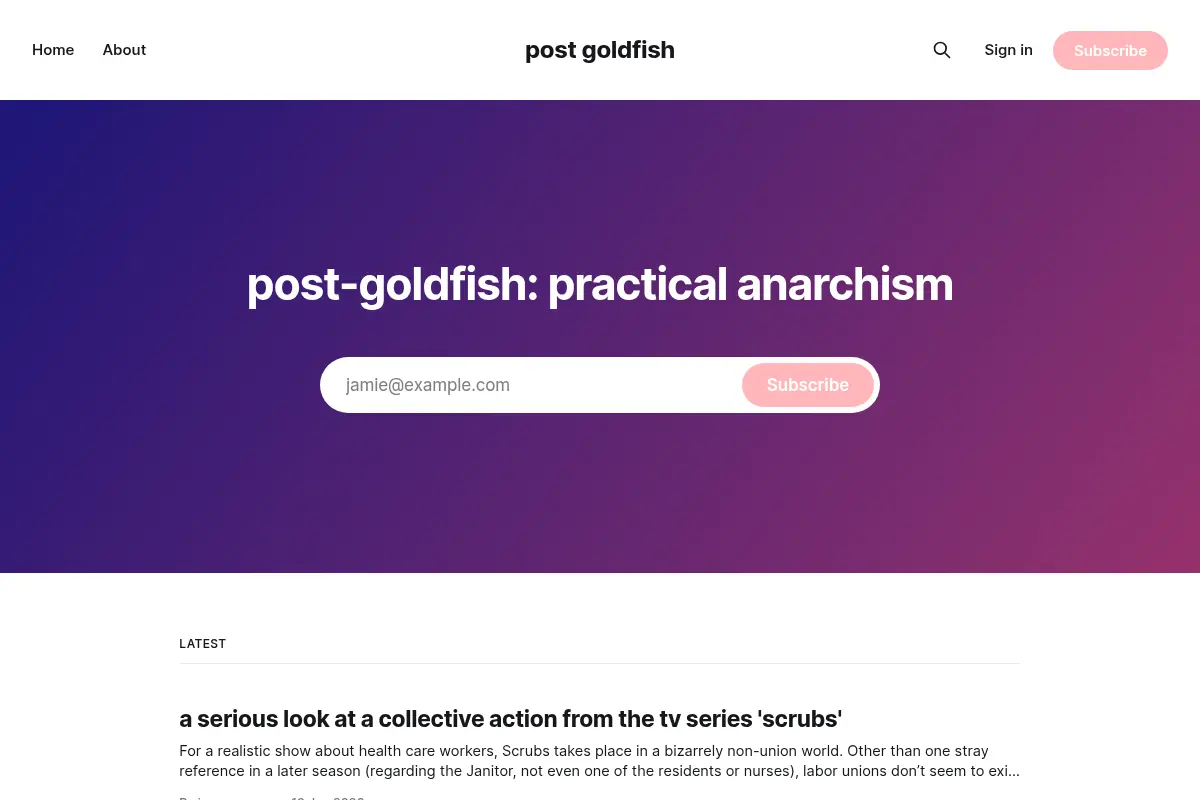 post goldfish