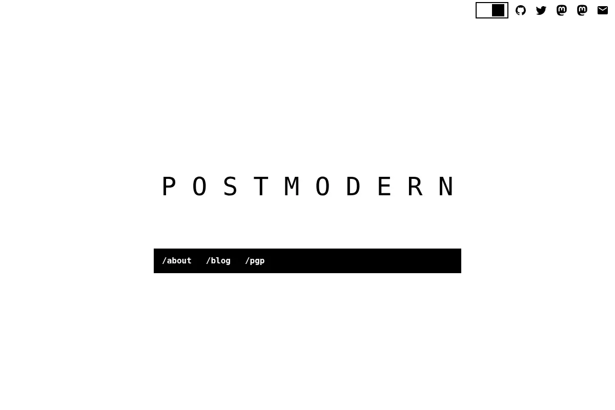 postmodern