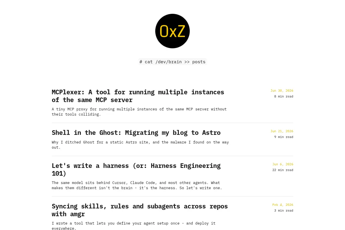 0xZ | Posts