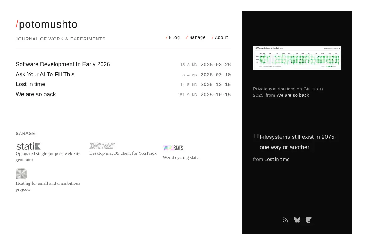 potomushto - journal of work & experiments | Dmitrii Loktev