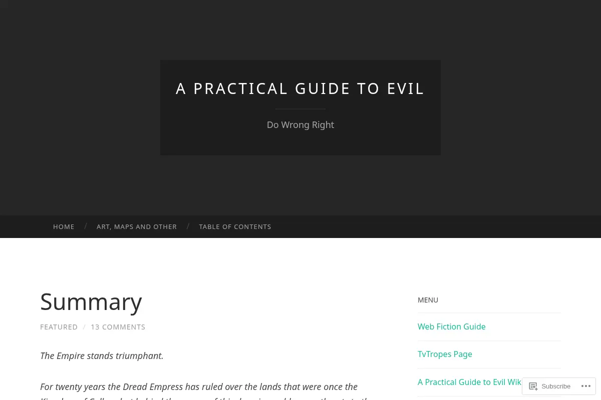 A Practical Guide to Evil
