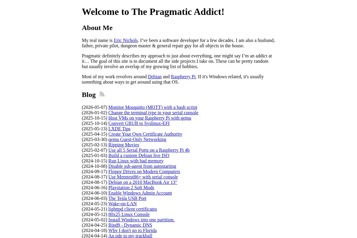 The Pragmatic Addict