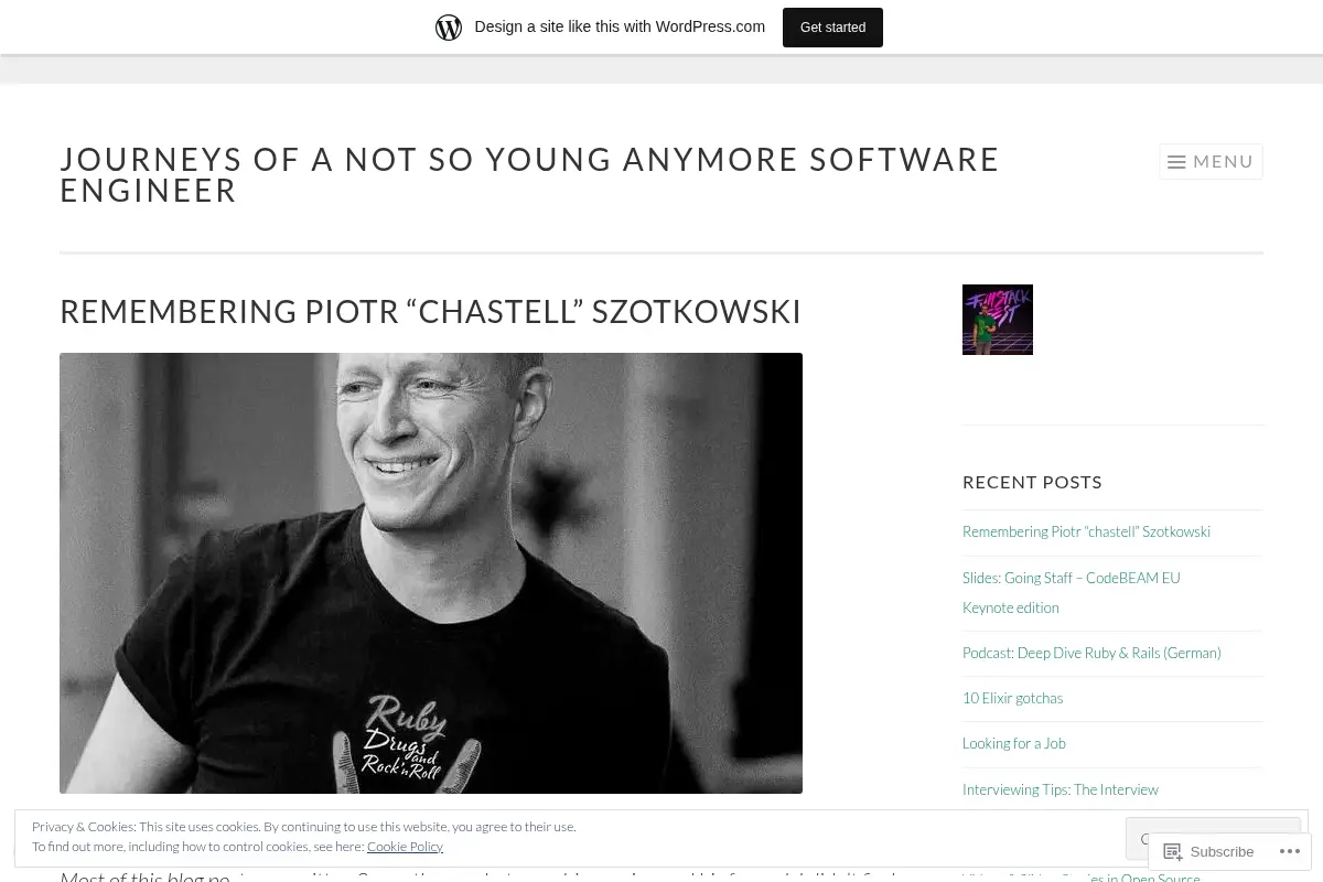 Journeys of a not so young anymore Software Engineer