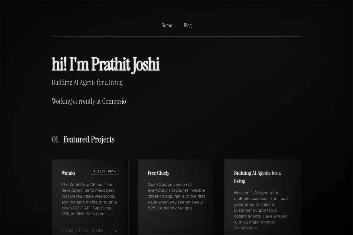 Prathit Joshi's Portfolio