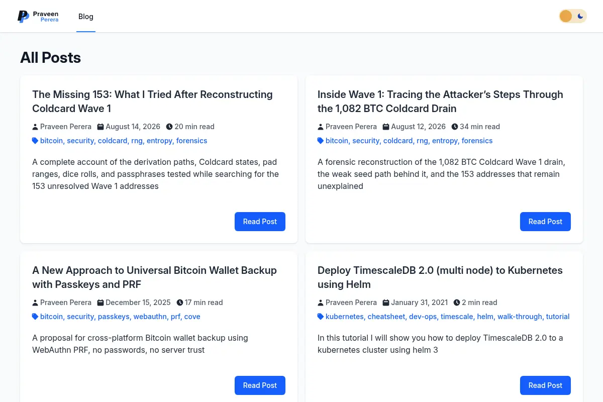 Praveen Perera's Blog