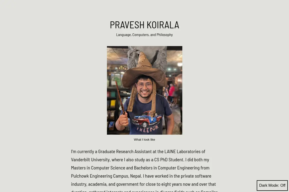 About me - Pravesh Koirala