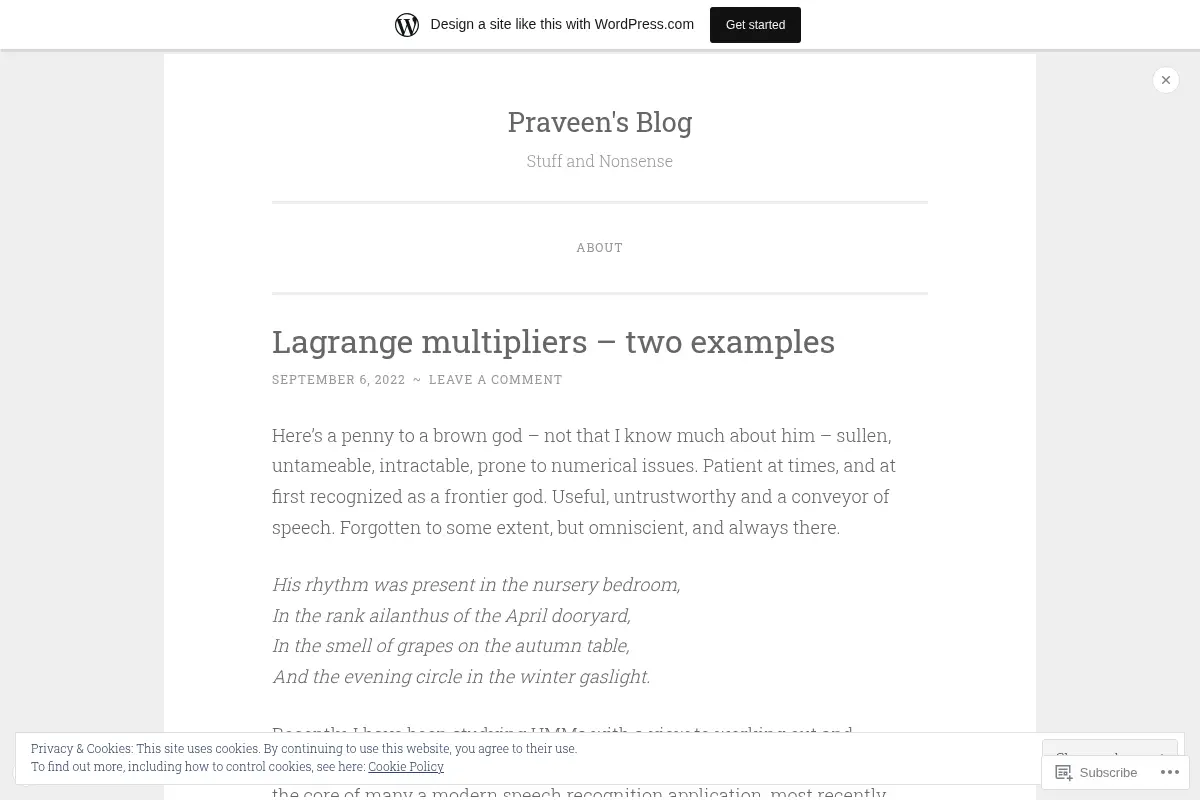 Praveen's Blog