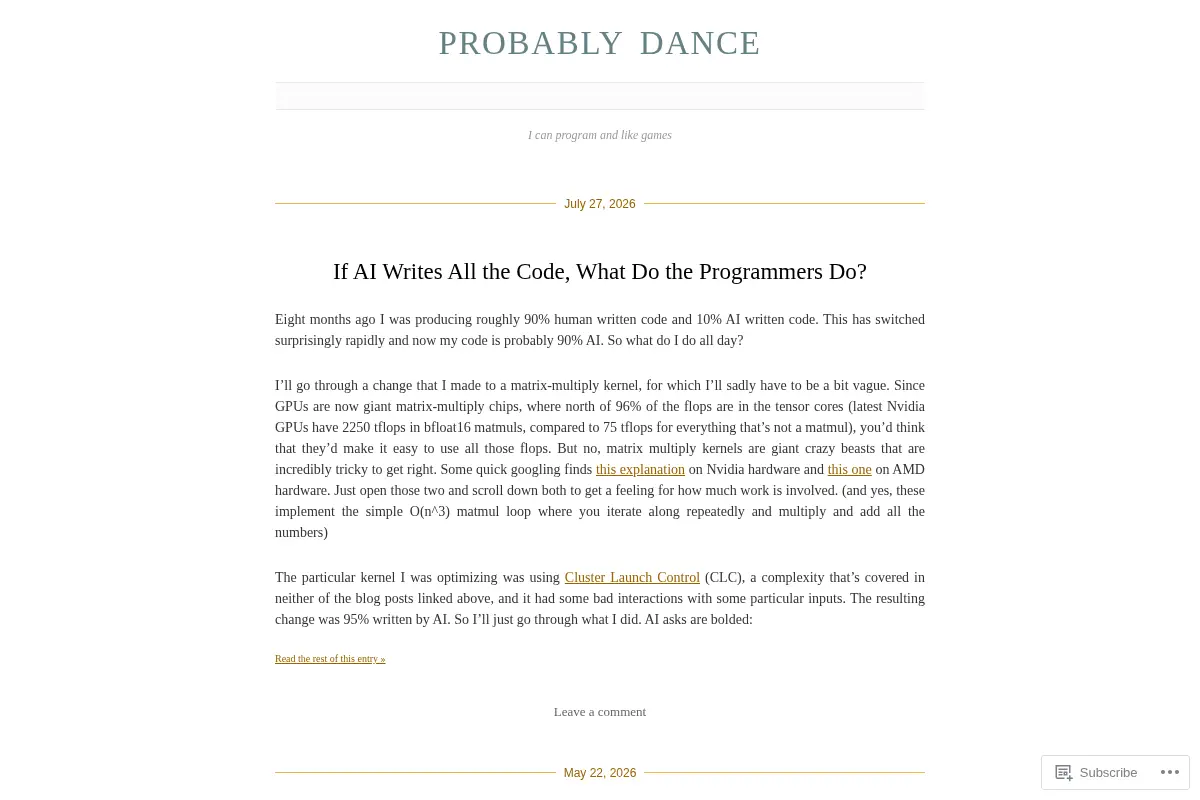 Probably Dance