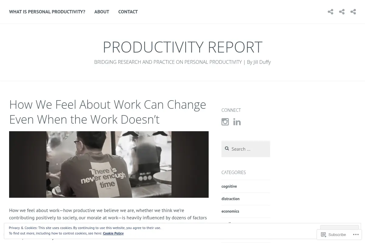 PRODUCTIVITY REPORT