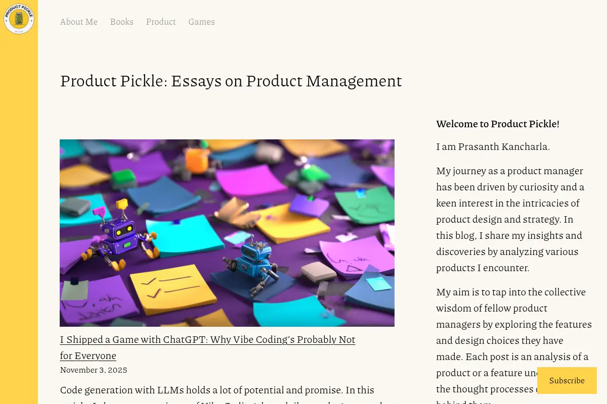Product Pickle