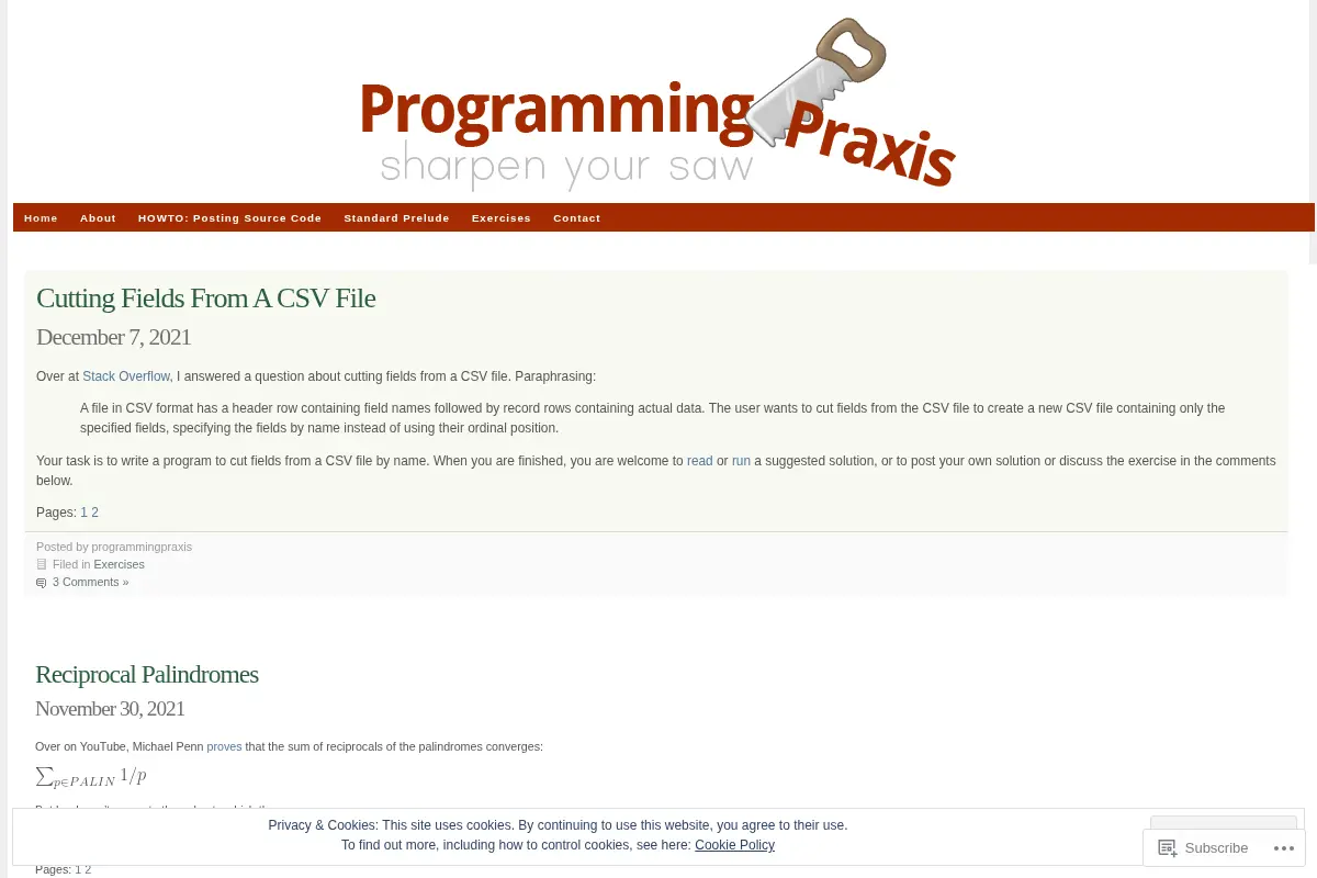 Programming Praxis