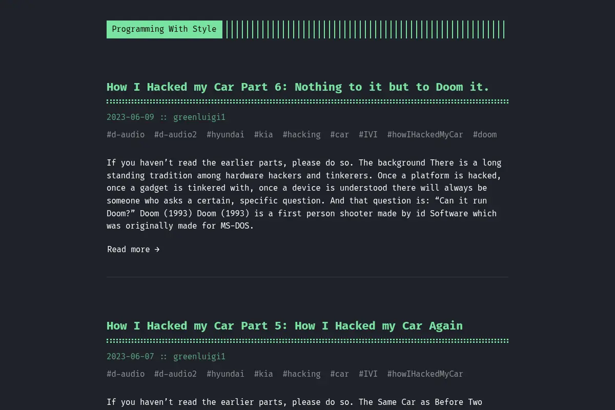 Programming With Style