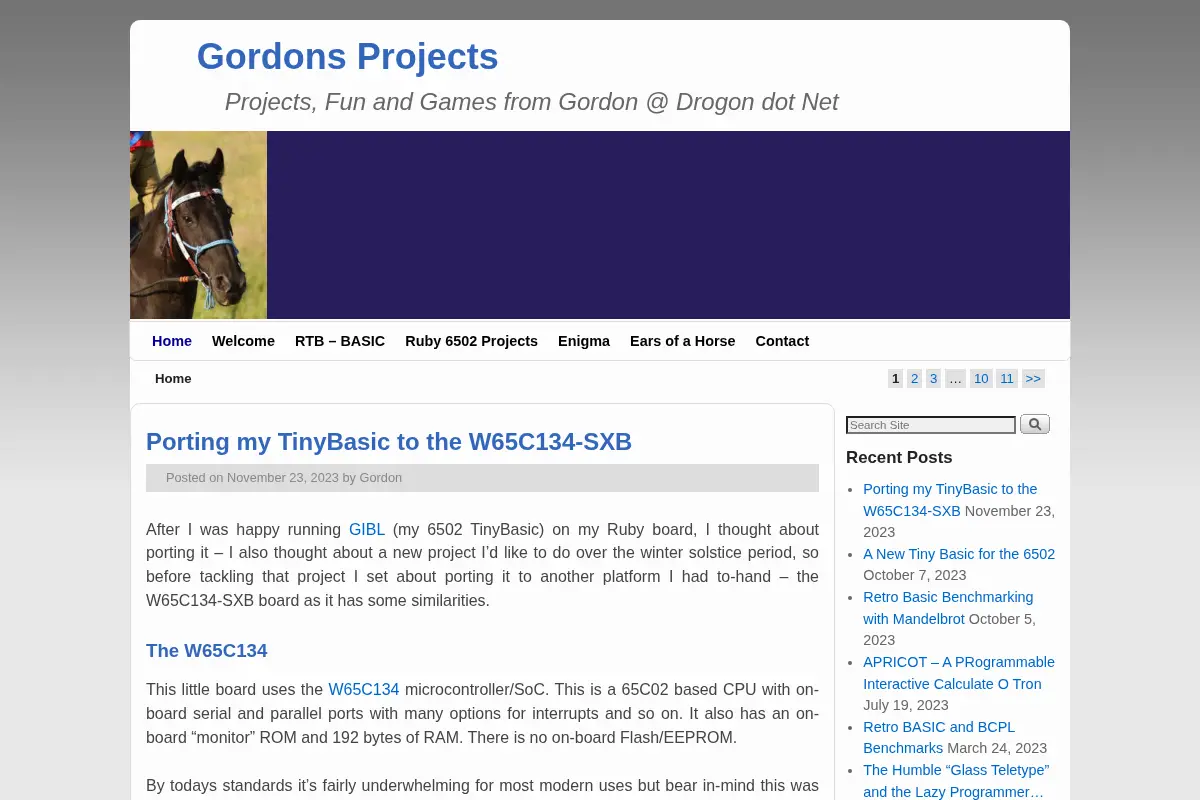 Gordon Henderson's Projects