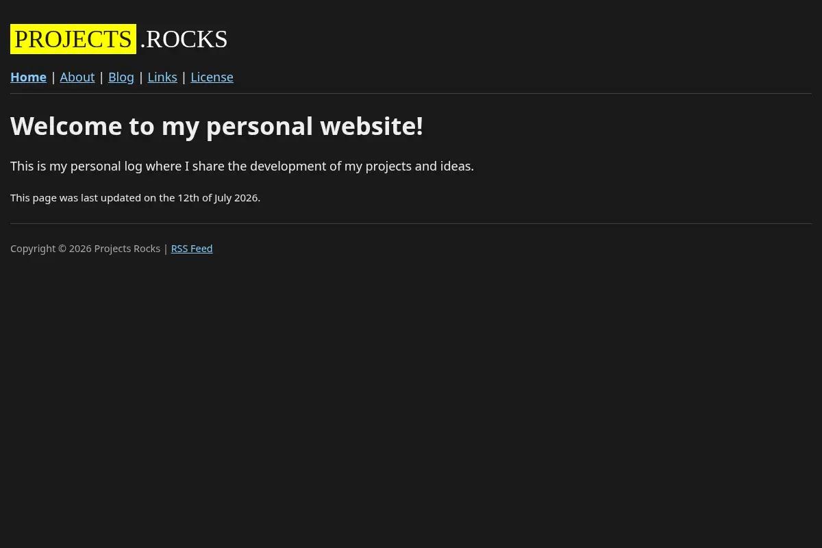 Projects Rocks