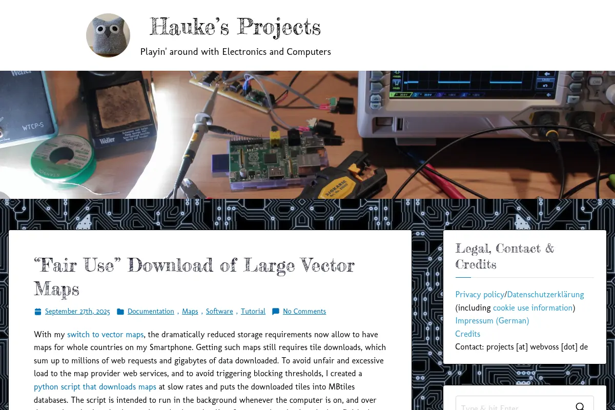 Hauke’s Projects – Playin' around with Electronics and Computers
