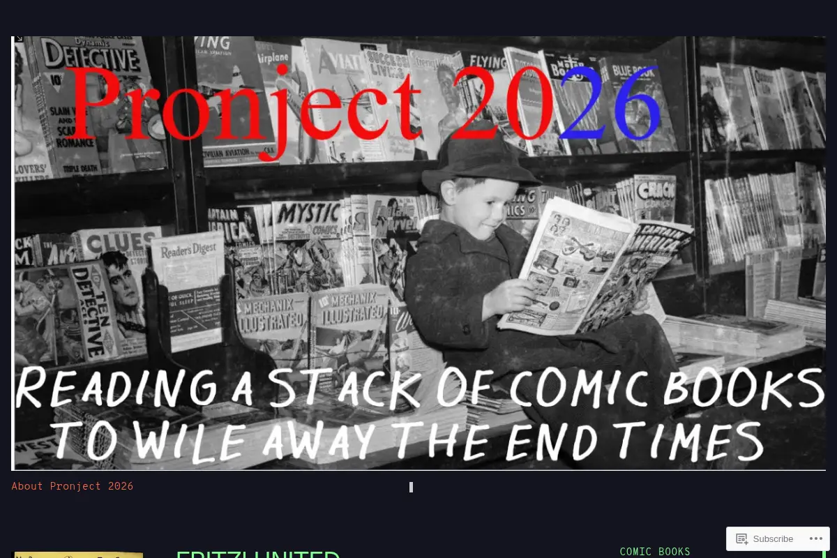 Project: 2025 comic books