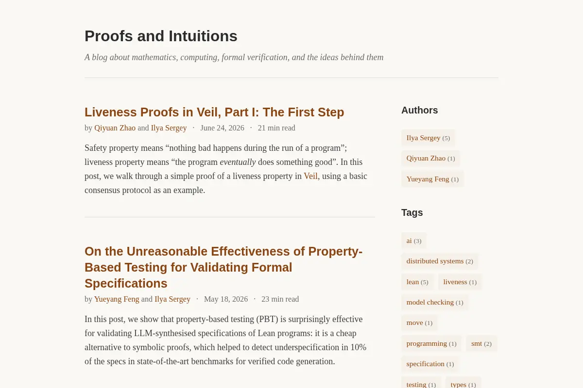 Proofs and Intuitions