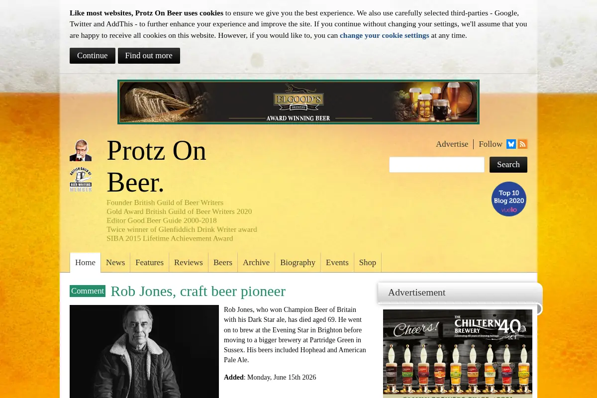 Protz On Beer, by Roger Protz