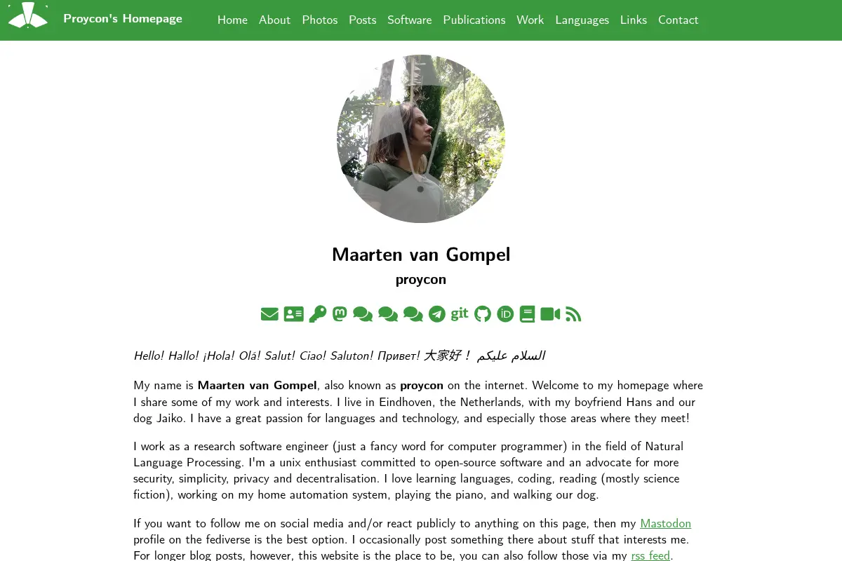 Proycon's Homepage