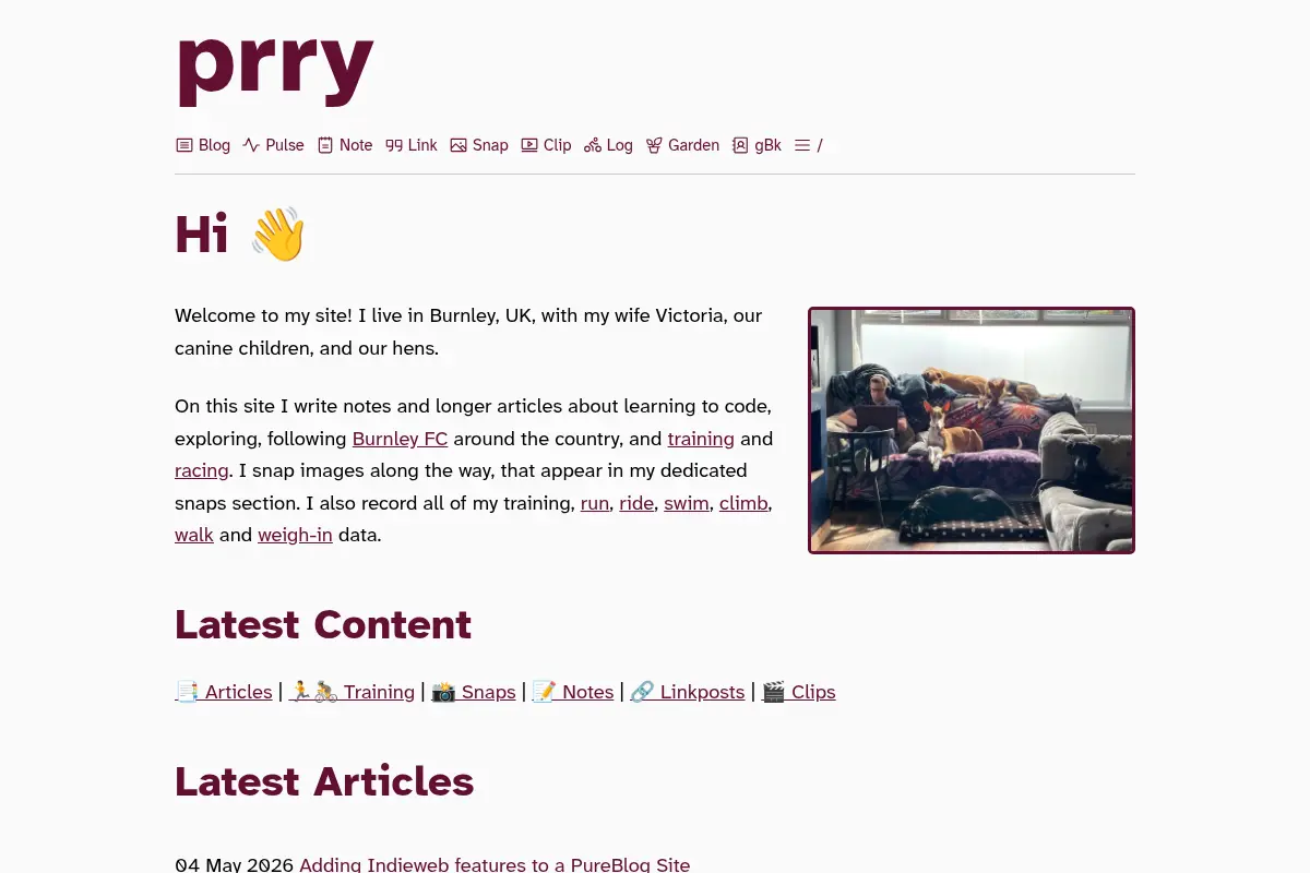 Lee Perry on the indieWeb