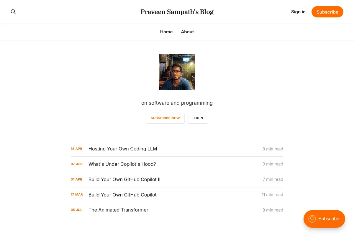 Praveen Sampath's Blog