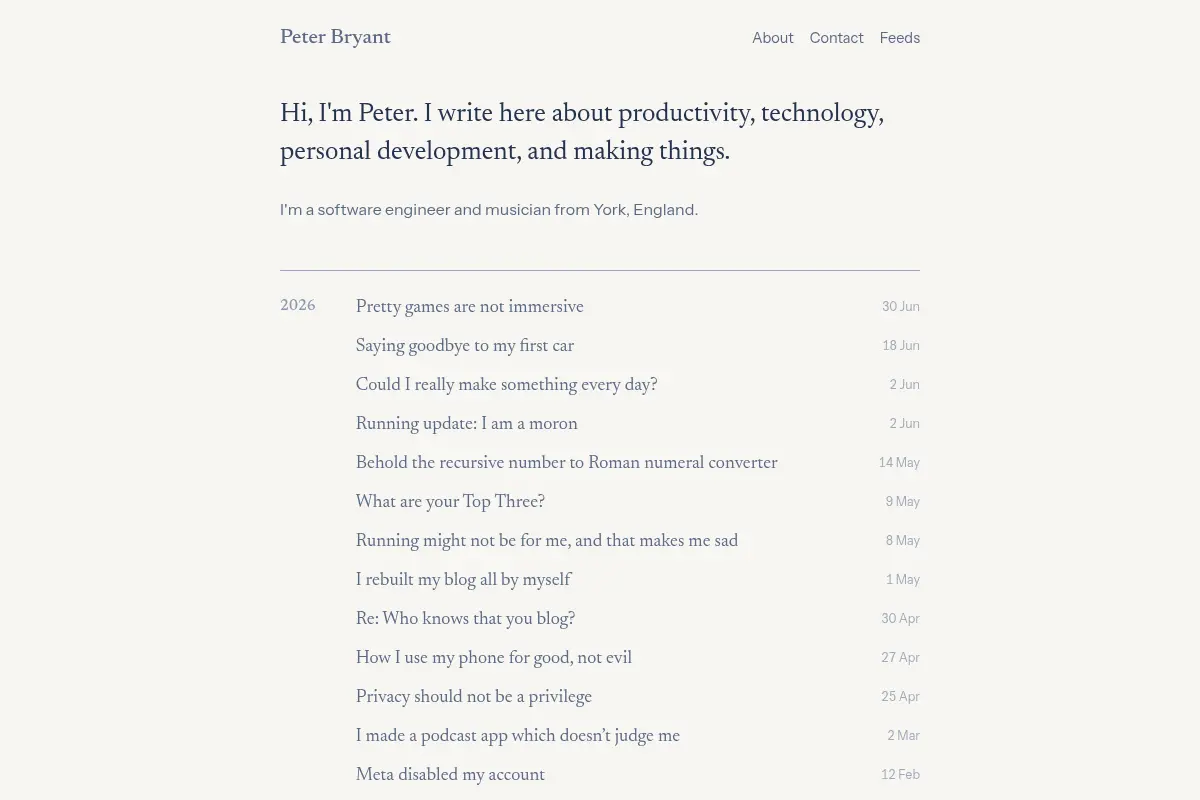Peter Bryant's Blog