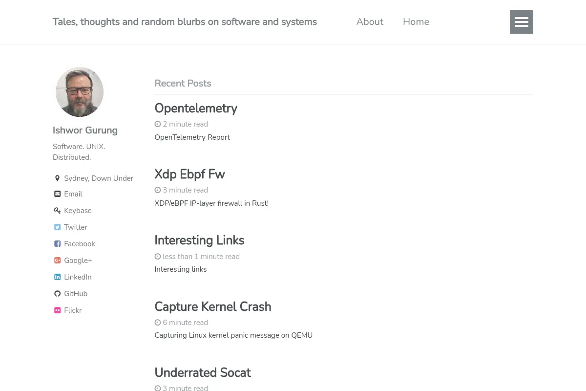 Tales, thoughts and random blurbs on software and systems