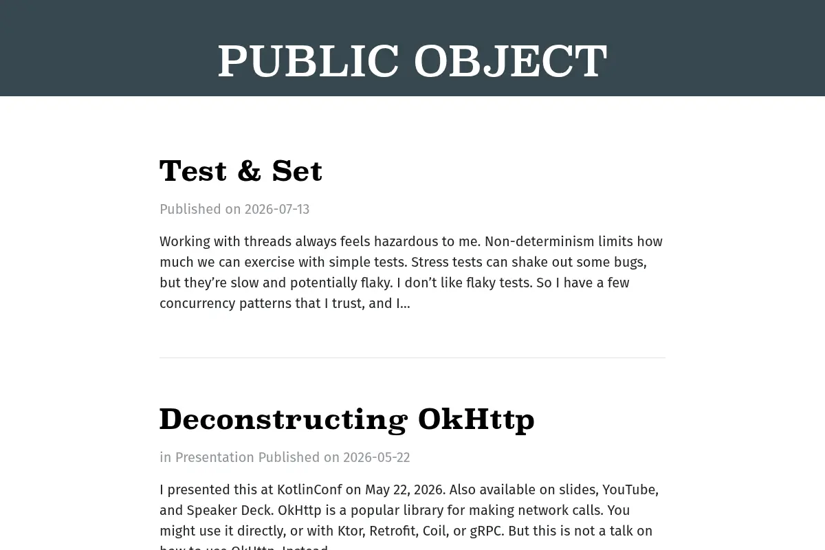 Public Object
