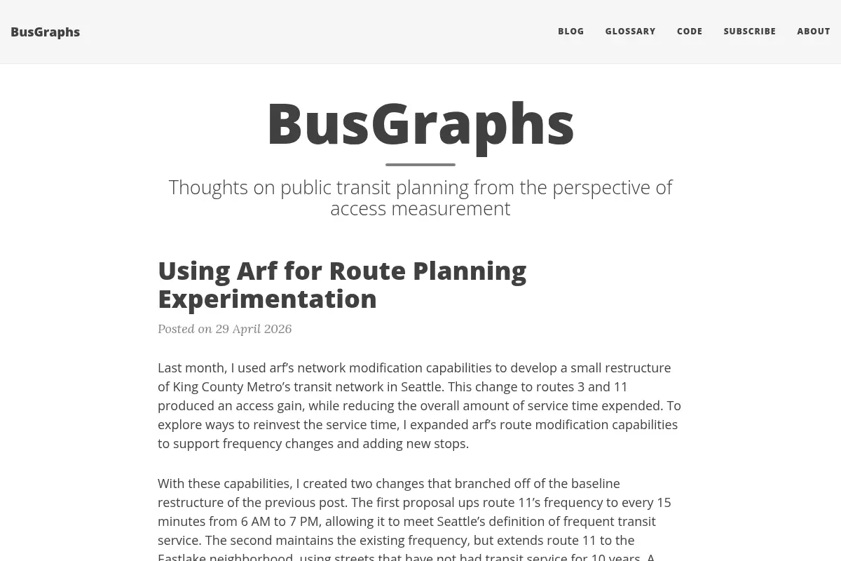 BusGraphs