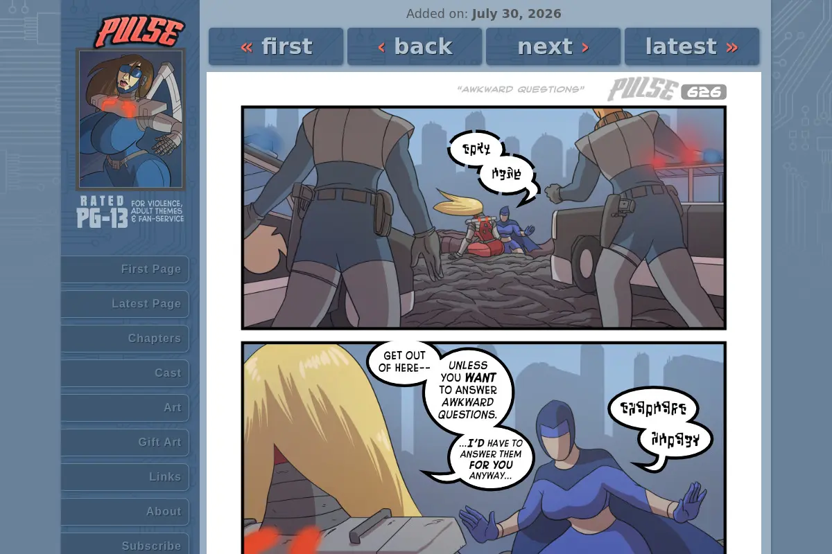Pulse - #630 "Awkward Questions" - PG-13 Superhero Adventures