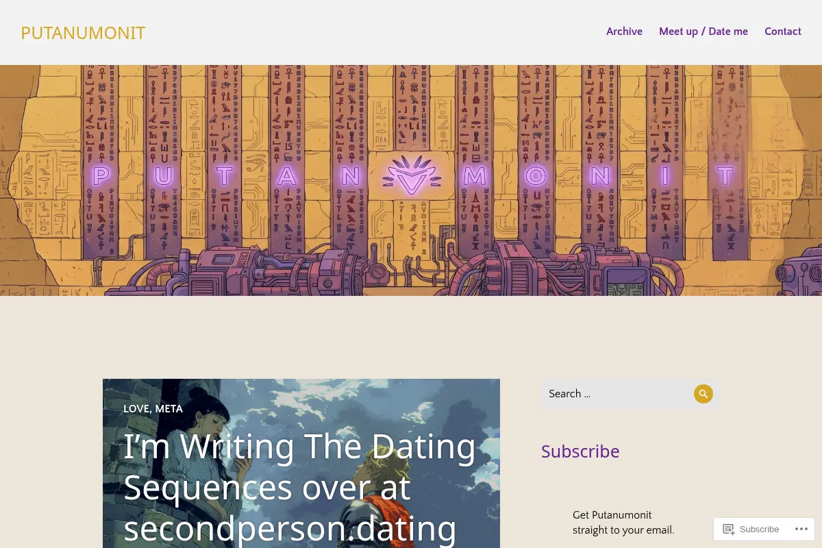 PUTANUMONIT – rationality in love