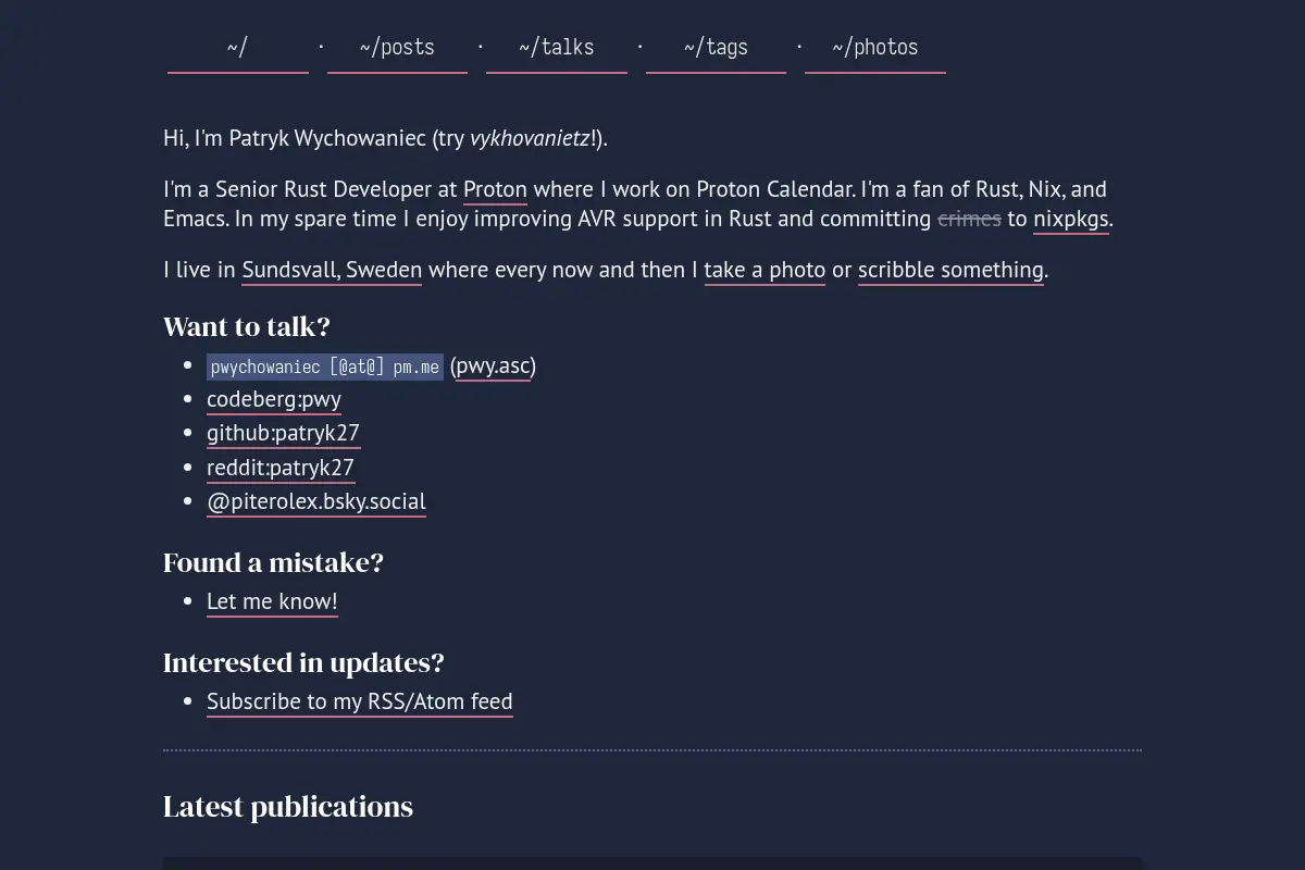 pwy.io | Patryk Wychowaniec