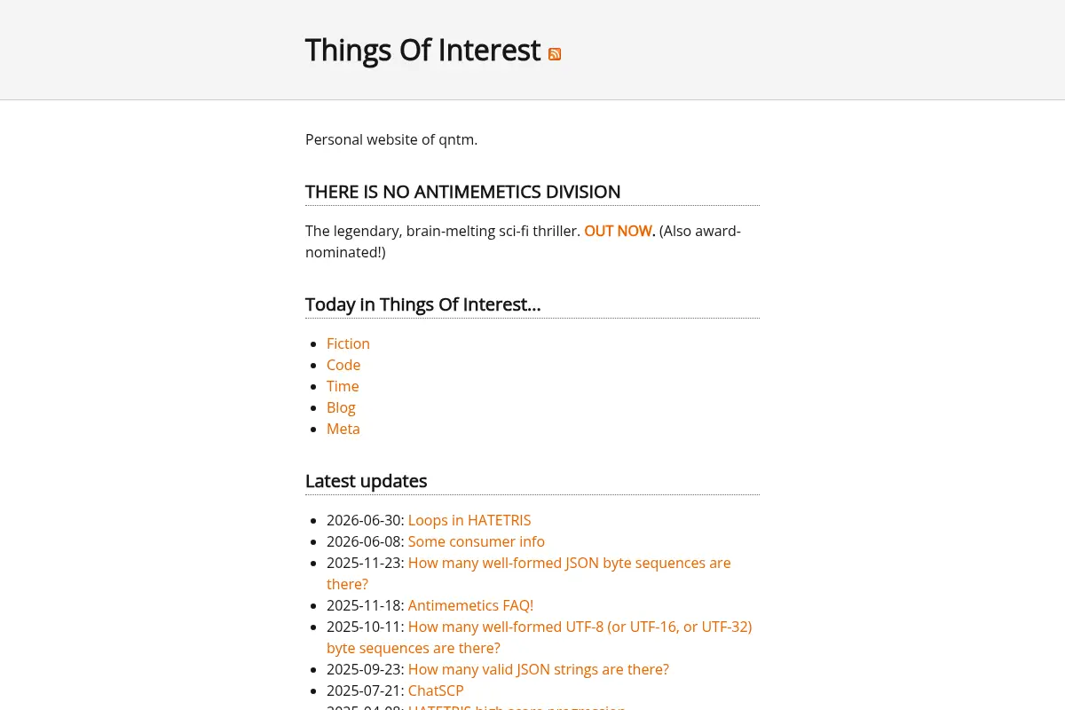 Things Of Interest