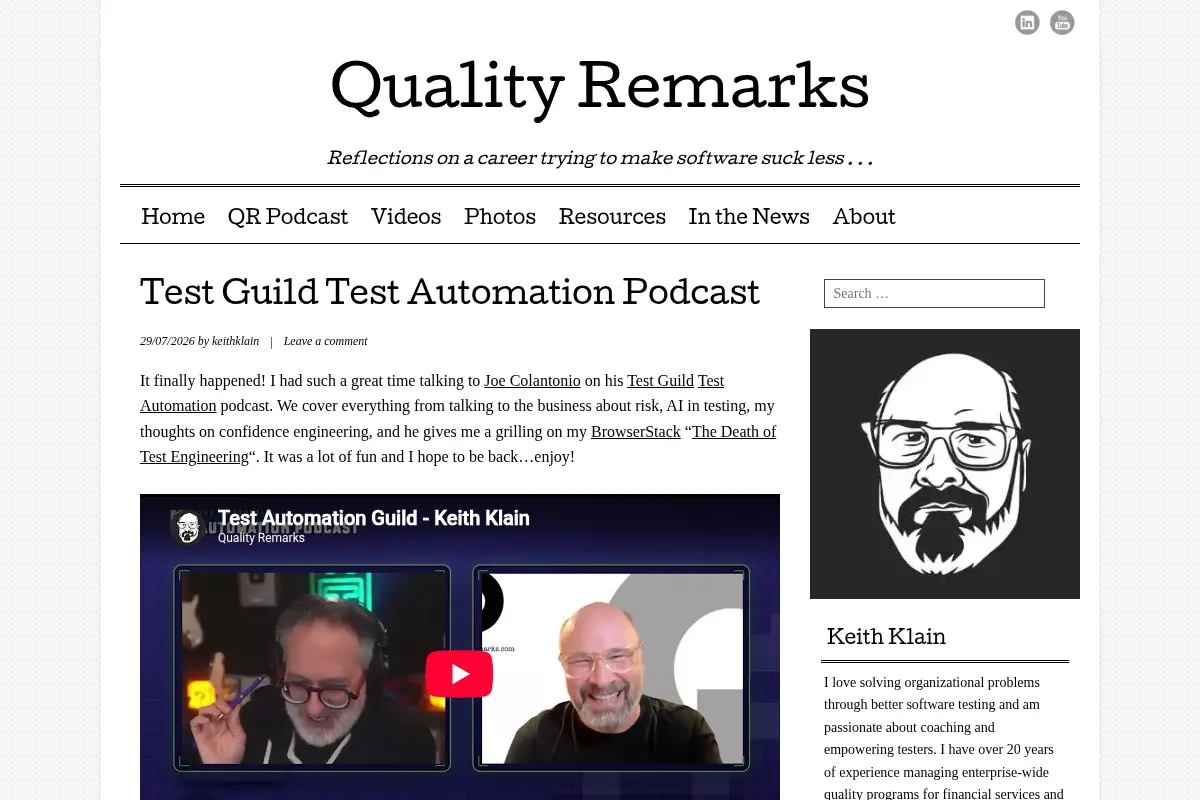 Quality Remarks