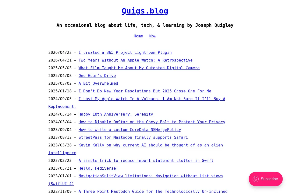 Quigs.blog