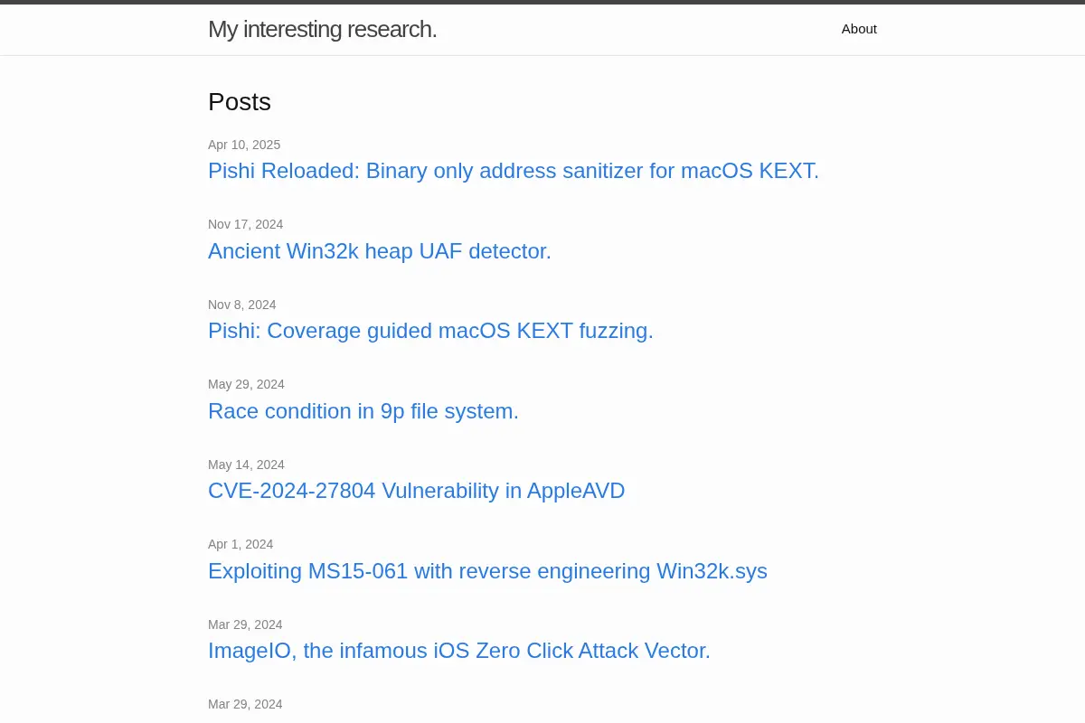 My interesting research.