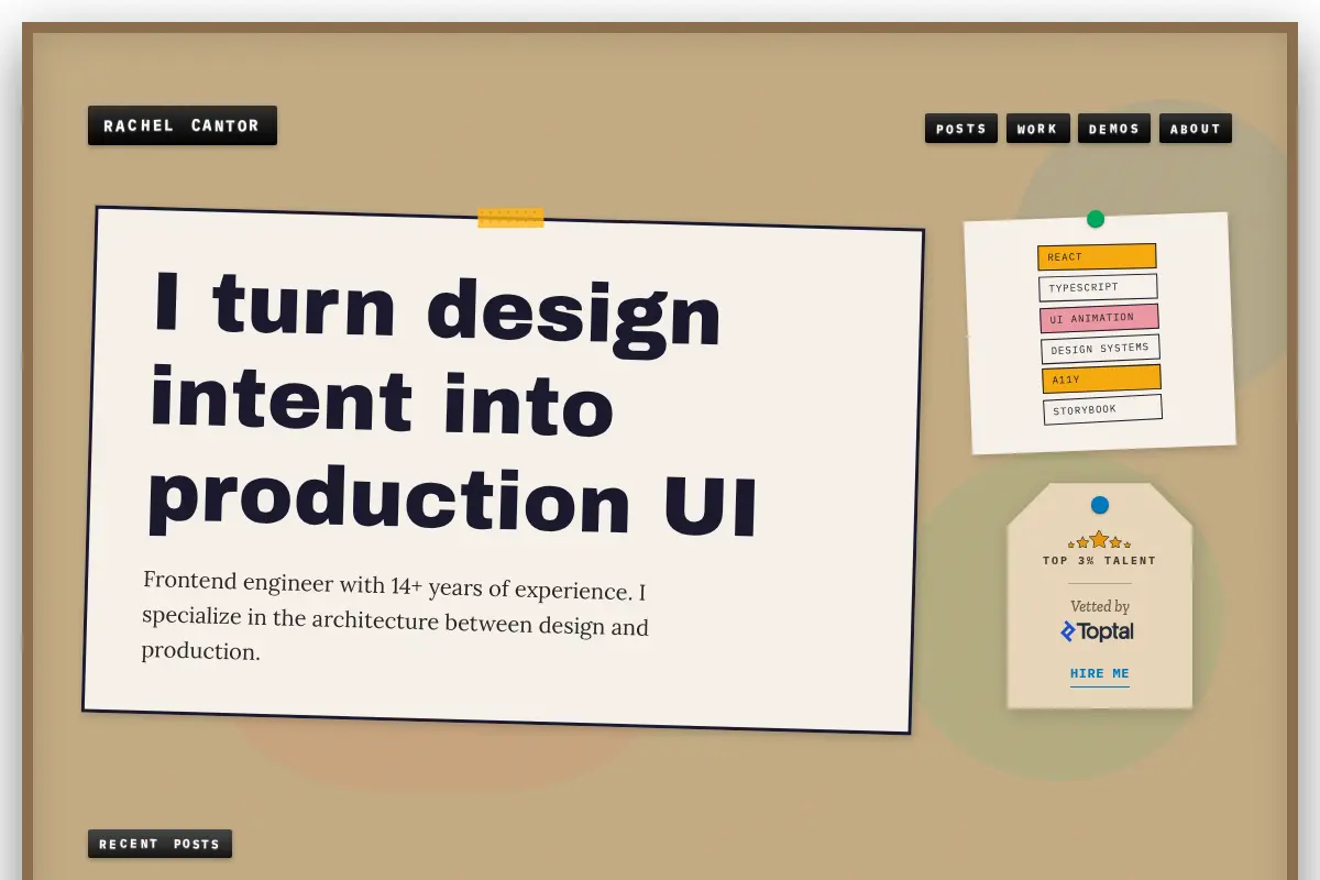 Rachel Cantor — Frontend Engineer