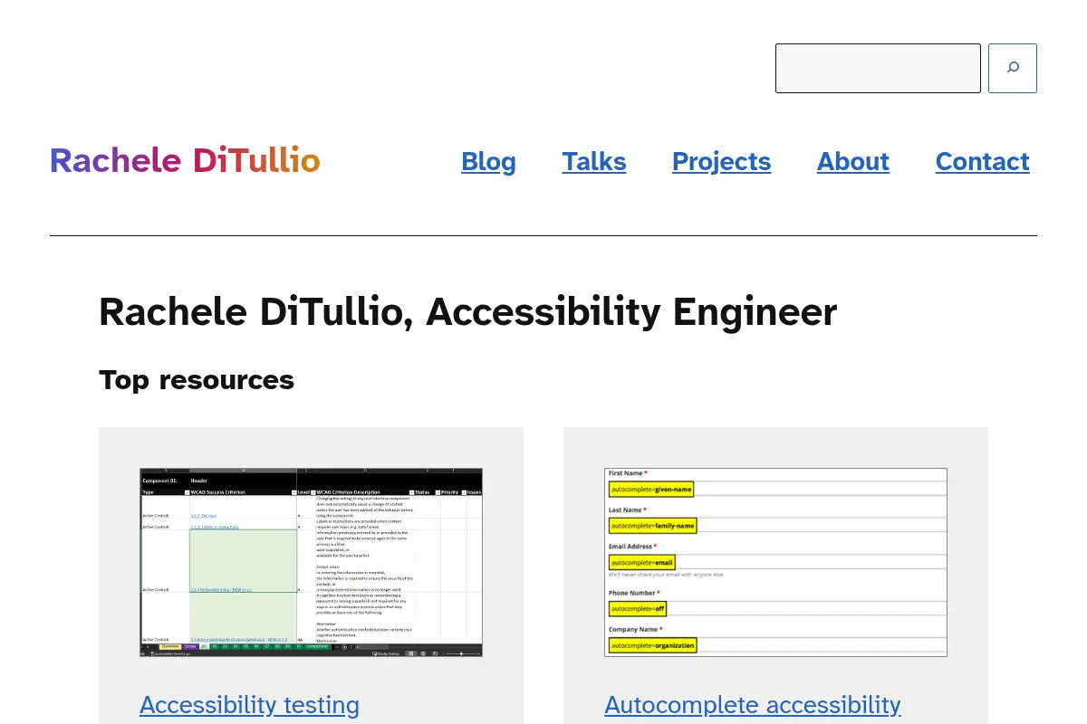 Rachele DiTullio, Accessibility Engineer
