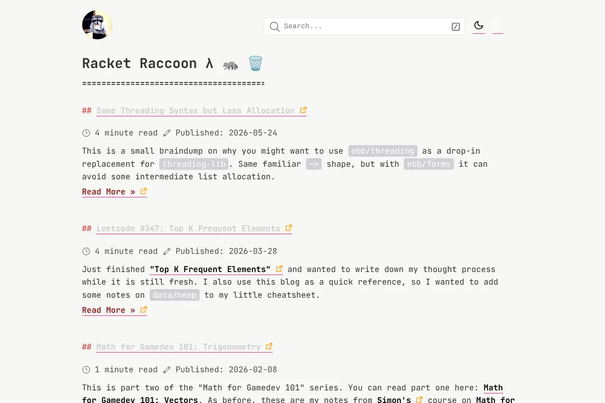 Racket Raccoon