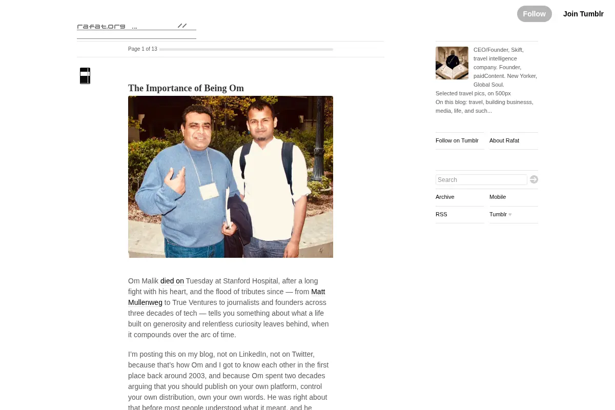 Rafat Ali's Blog
