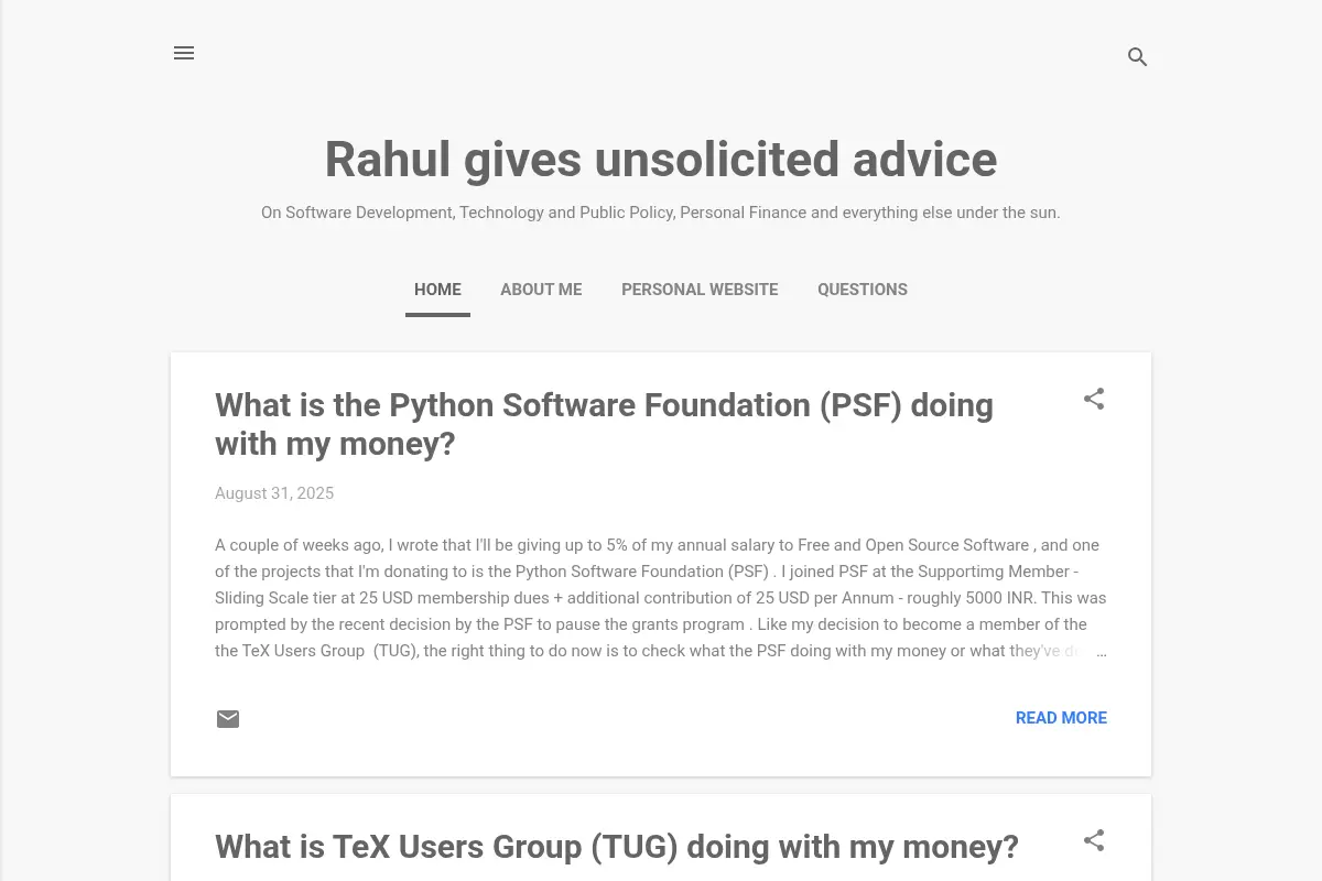 Rahul gives unsolicited advice