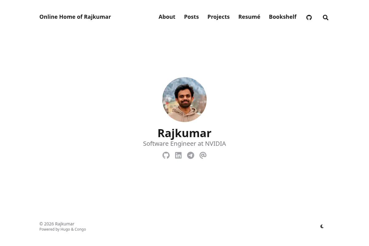 Online Home of Rajkumar