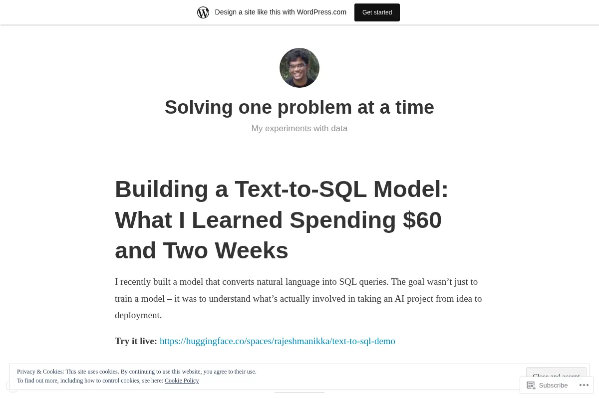 Solving one problem at a time