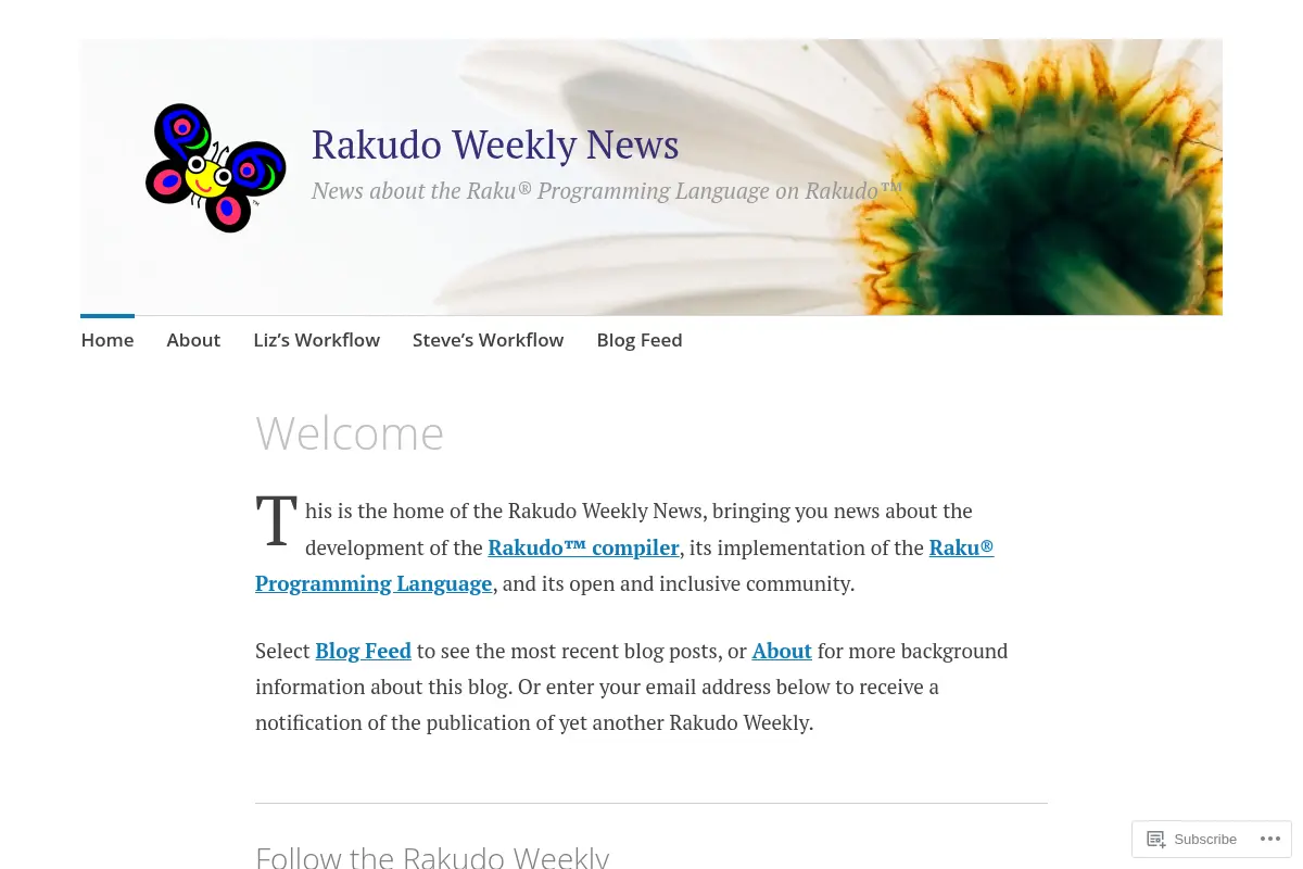 Rakudo Weekly News