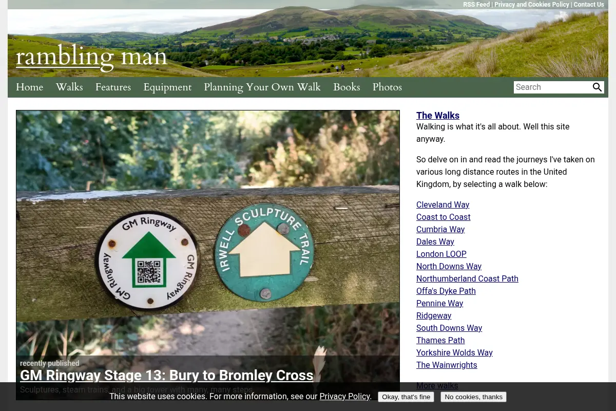 Rambling Man - Long distance walking across the UK